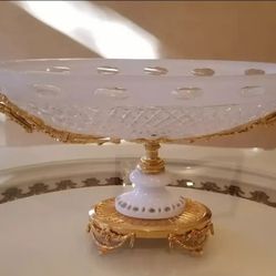 Italian Handcut Crystal Centerpiece dish