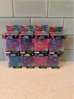 Needoh Jelly Squish (pink blue and purple) AUTHENTIC
