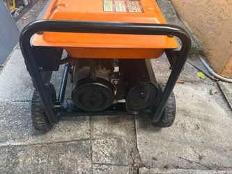 Generator  generac 5500 watts /120 volts and 240 volts works fine for your business