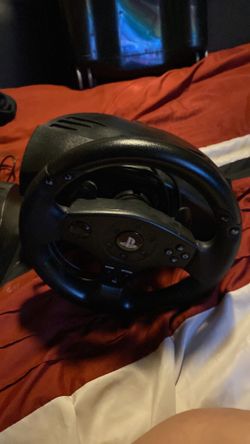 PlayStation wheel and pedal