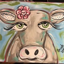 Pretty Cow Painting 