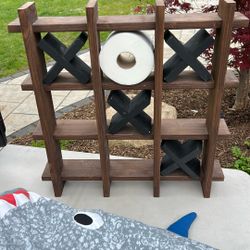 Tic Tac Toe toilet Paper Holder