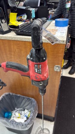 Bauer drill mixer with concrete paddle