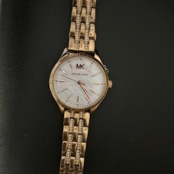 Michael Kors Watch Rose Gold With Pearl Facing