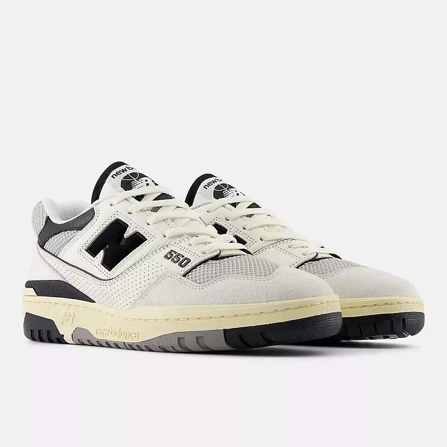 NEW BALANCE 550 'SEA SALT PACK BLACK' SIZE 8 MENS 9.5 WOMENS