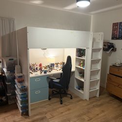 IKEA Smastad Bunk / Loft Bed w/ Dresser and Desk built In