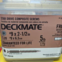 Deckmate Screws 5lbs #9 X 2 ½ Only $20 Per
