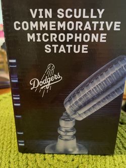 Vin Scully Commemorative Microphone Statue