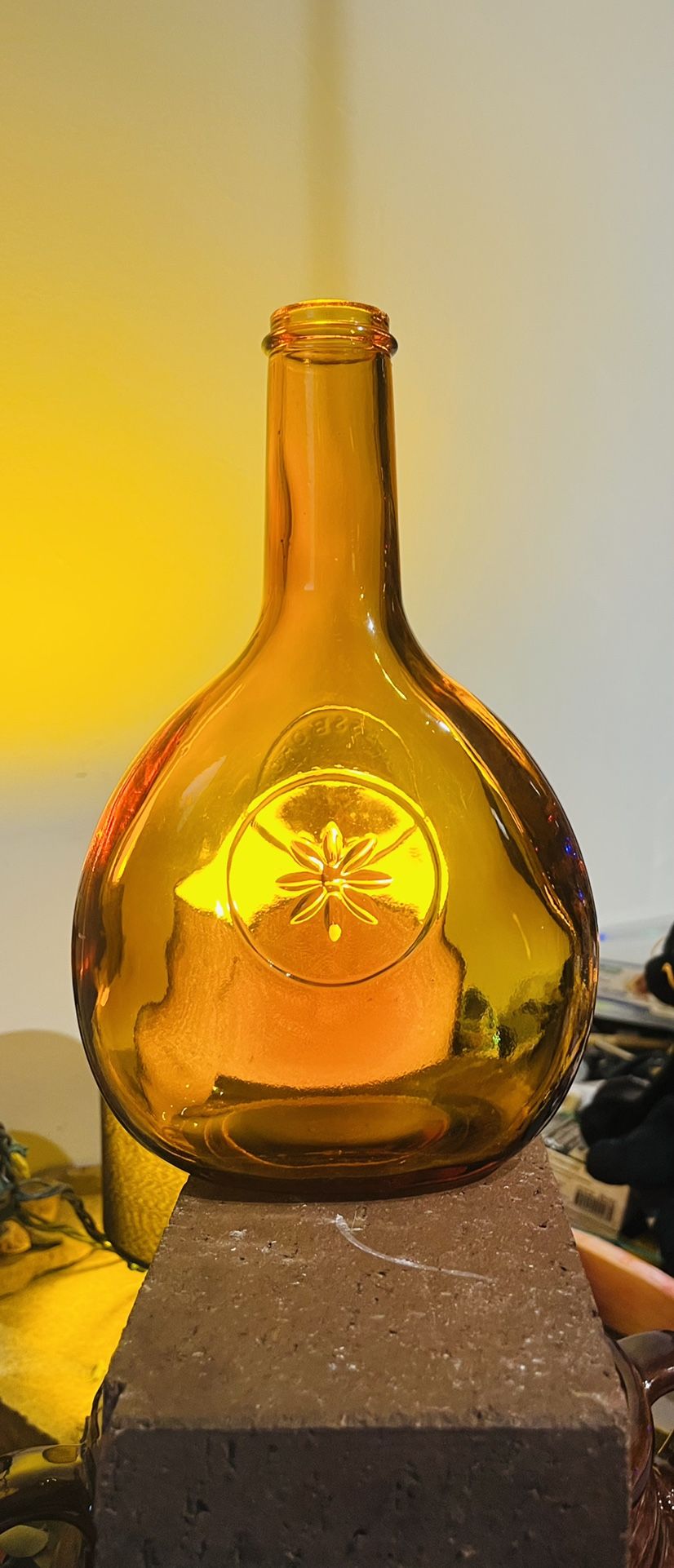 Antique Wheaton "Glassboro 1850" Amber Bottle