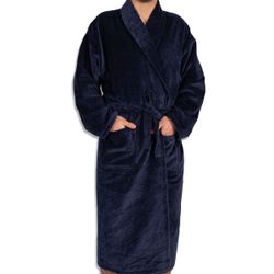 100% velvet unisex bathrobe