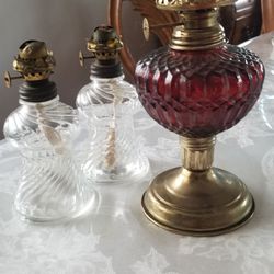 3 piece Vintage Oil Lamps