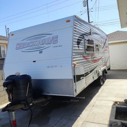 2009 Shockwave By Forest River Toy Hauler Travel Trailer 23ft 