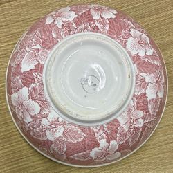 Wallace China 12" Hibiscus Mixing Bowl!  Xlnt Condition - TEPCO