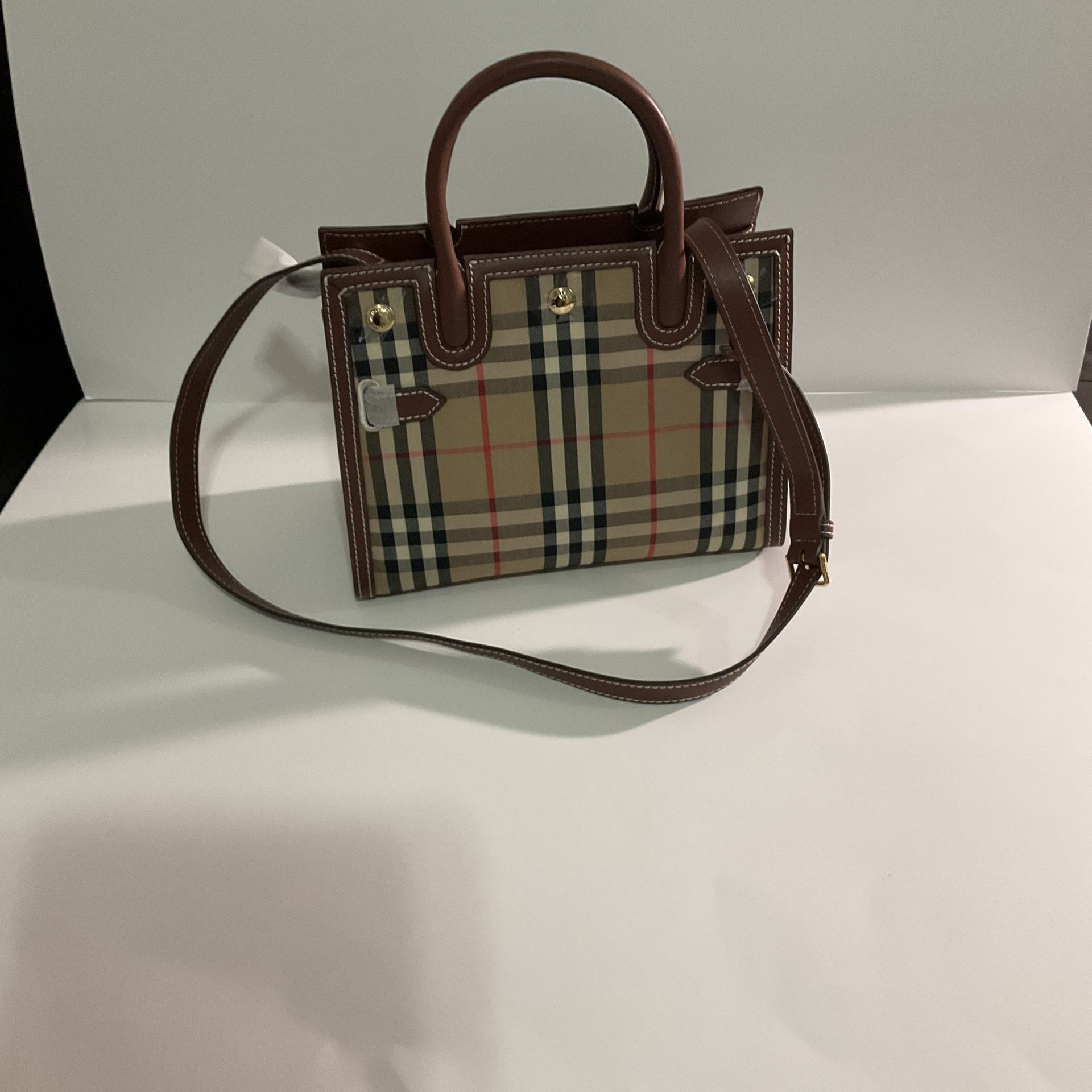 BURBERRY Check Medium Bowling Bag [Vintage] for Sale in Boca Raton, FL -  OfferUp