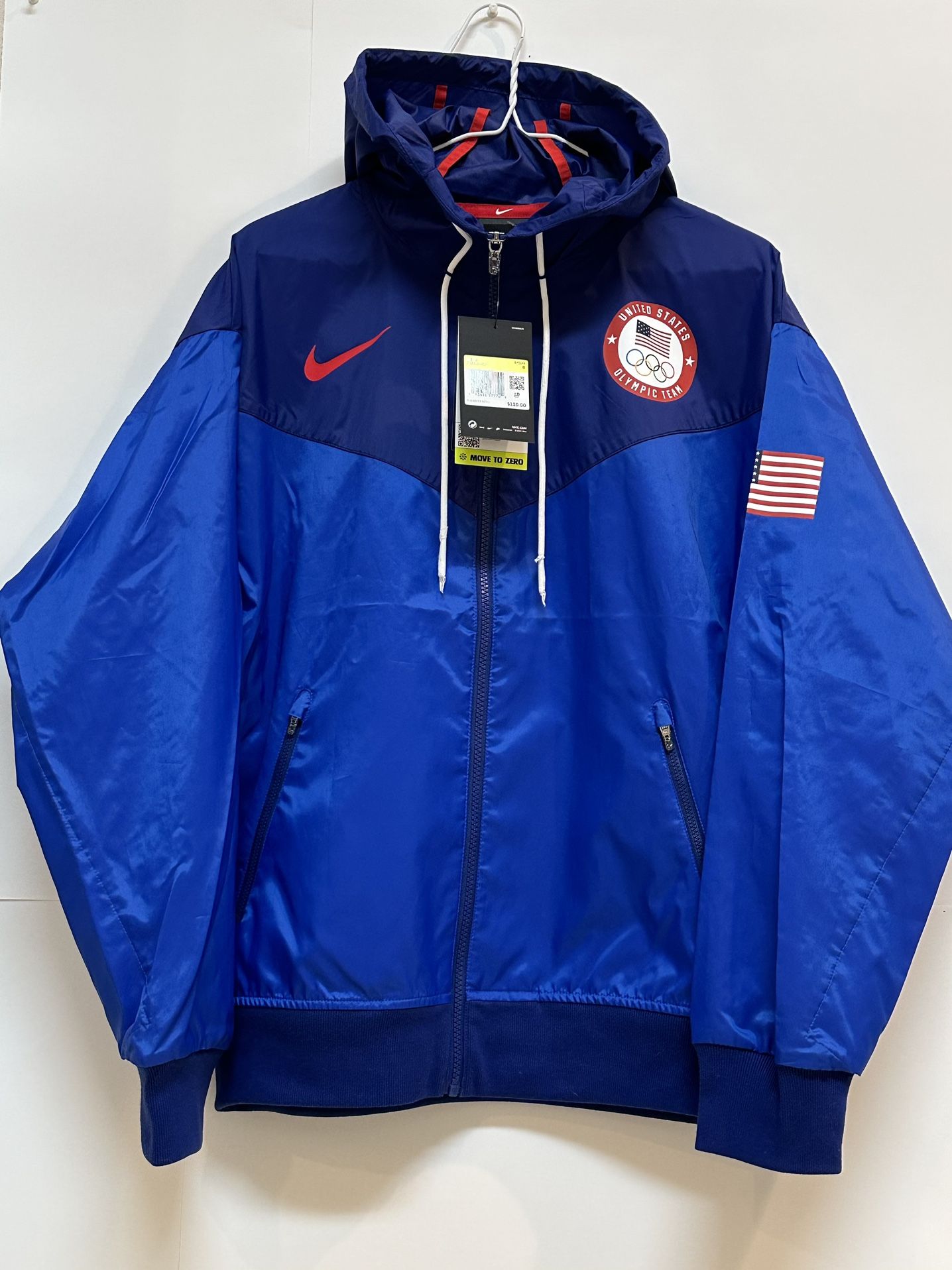 Nike Team USA Woven Blue Windrunner Olympic Jacket 