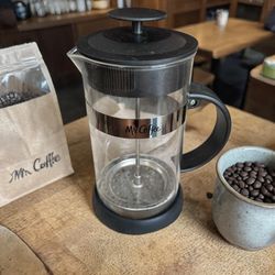 This item is a Mr. Coffee Cafe Oasis 32 Ounce Glass French Press Coffee Maker.  