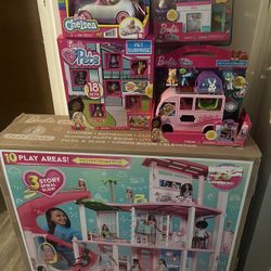 Barbie Dreamhouse / Spa Day Set / Pets Surprise / Pet Camper Playset / Chelsea Car 