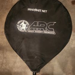 28" ARC Fishing Bait Shad Net With 5ft Long Pole with Zippered Cover
