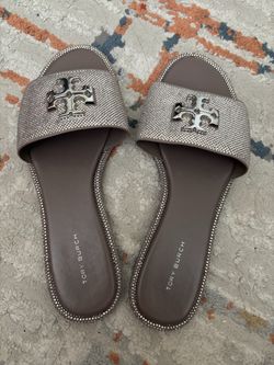 Tory Burch silver sandals