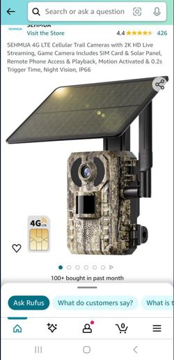 Sehmua Rbx H10 Cellular Trail Cam - Brand New