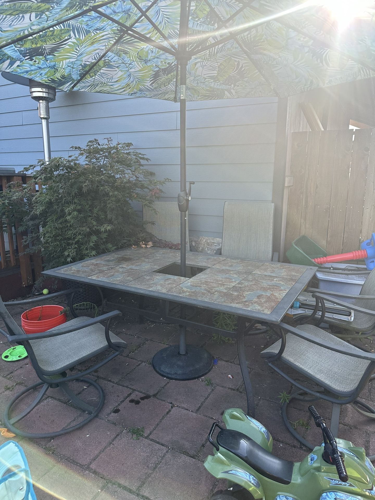 Outdoor Dining Table With 6 Chairs