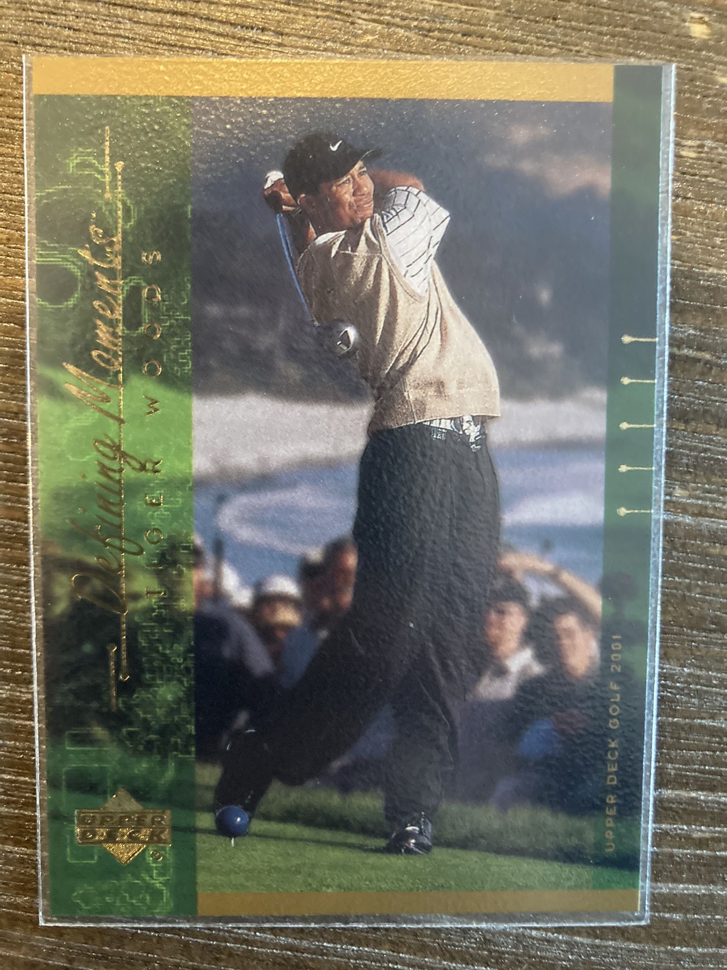 Tiger Woods Upper Deck 2001 Defining Moments Card