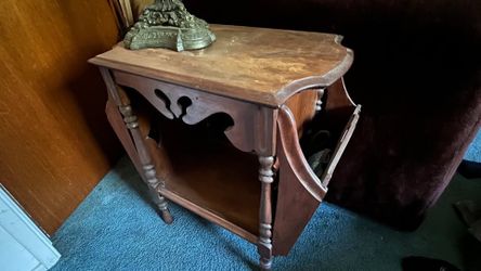 Wood console table