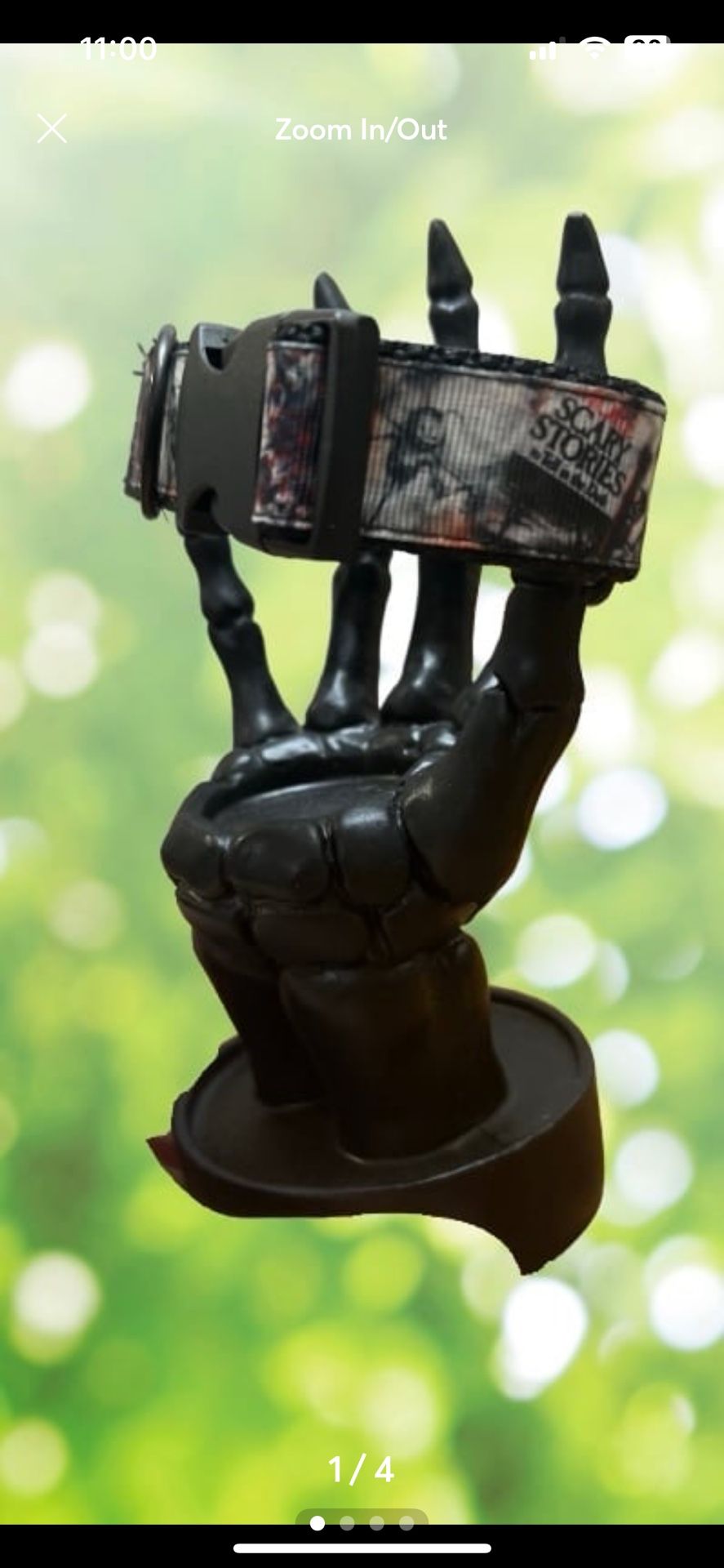 Handmade Scary Stories Dog Collar