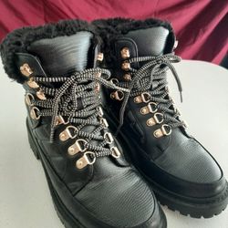 Size 7 Womens Black Winter Ankle Boots Shoedazzle 