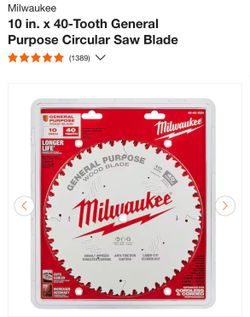 Milwaukee Wood 🪵 Blade 
