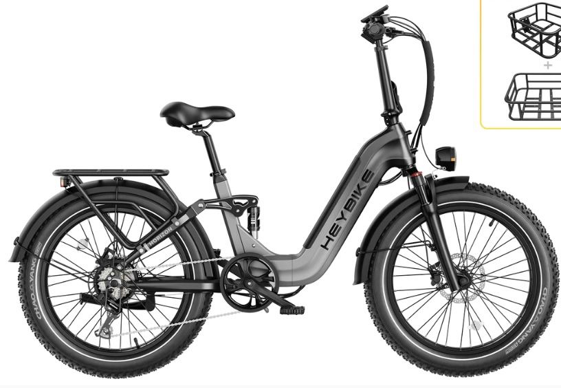 Heybike Horizon 24 Inch Fat Tire Foldable Electric Bicycle