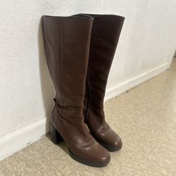 Brown High Knee Boots 