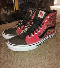Vans sk8 hi cherry rare size 12 mens shoes / sneakers