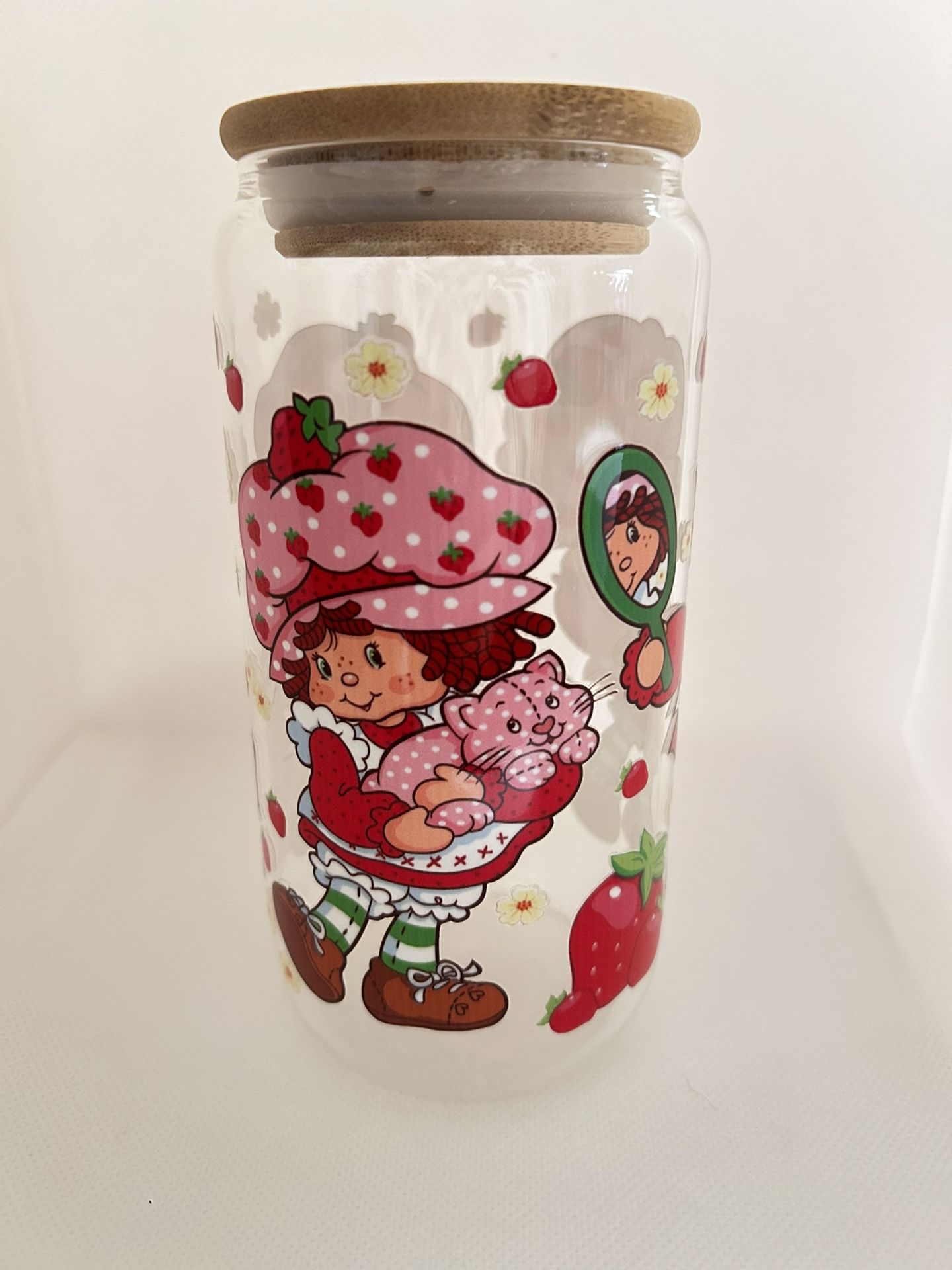 Strawberry Shortcake Glass Cup