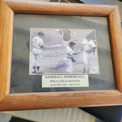 Mantle And William Autograph 