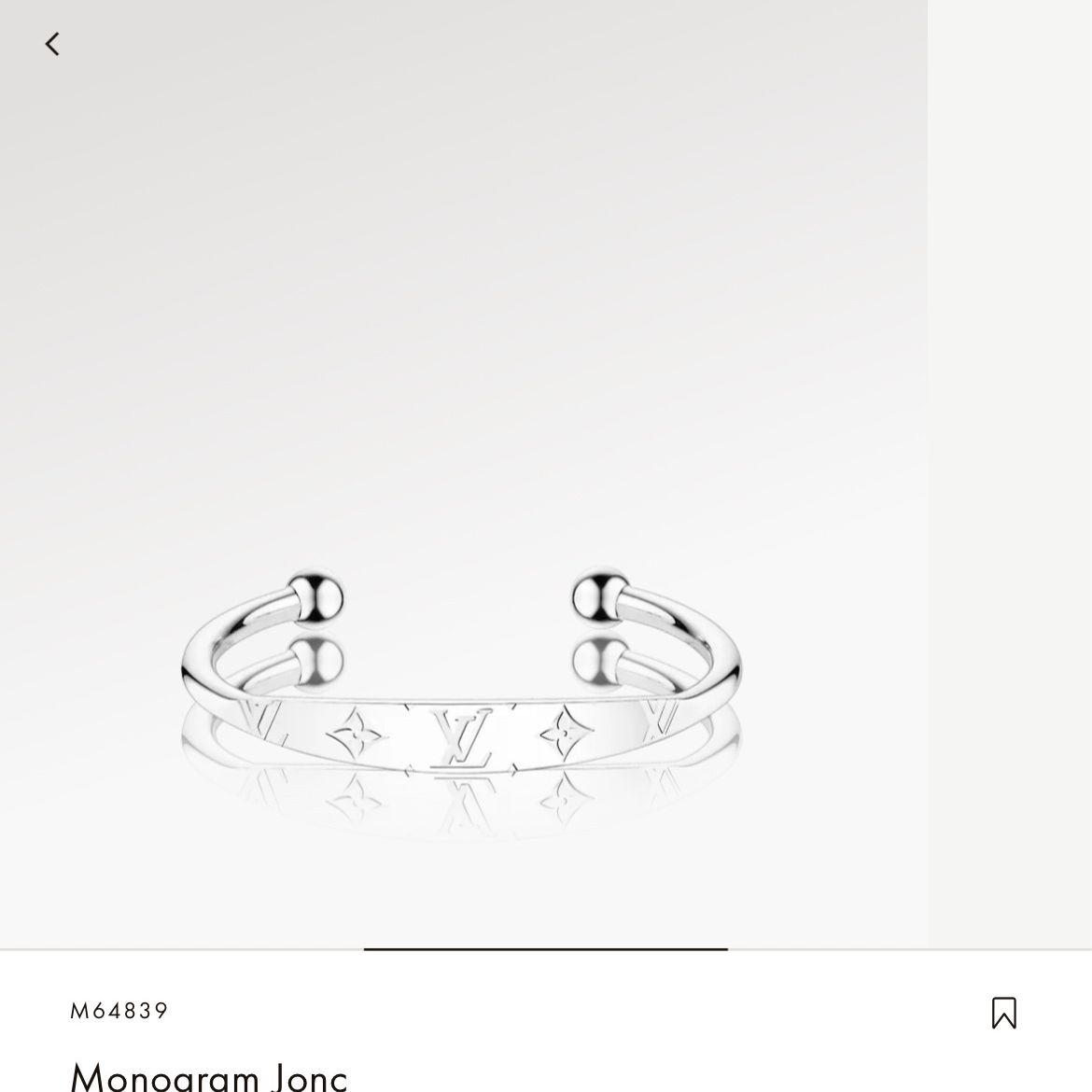 LOUIS VUITTON Monogram Jonc Bracelet | Luxity