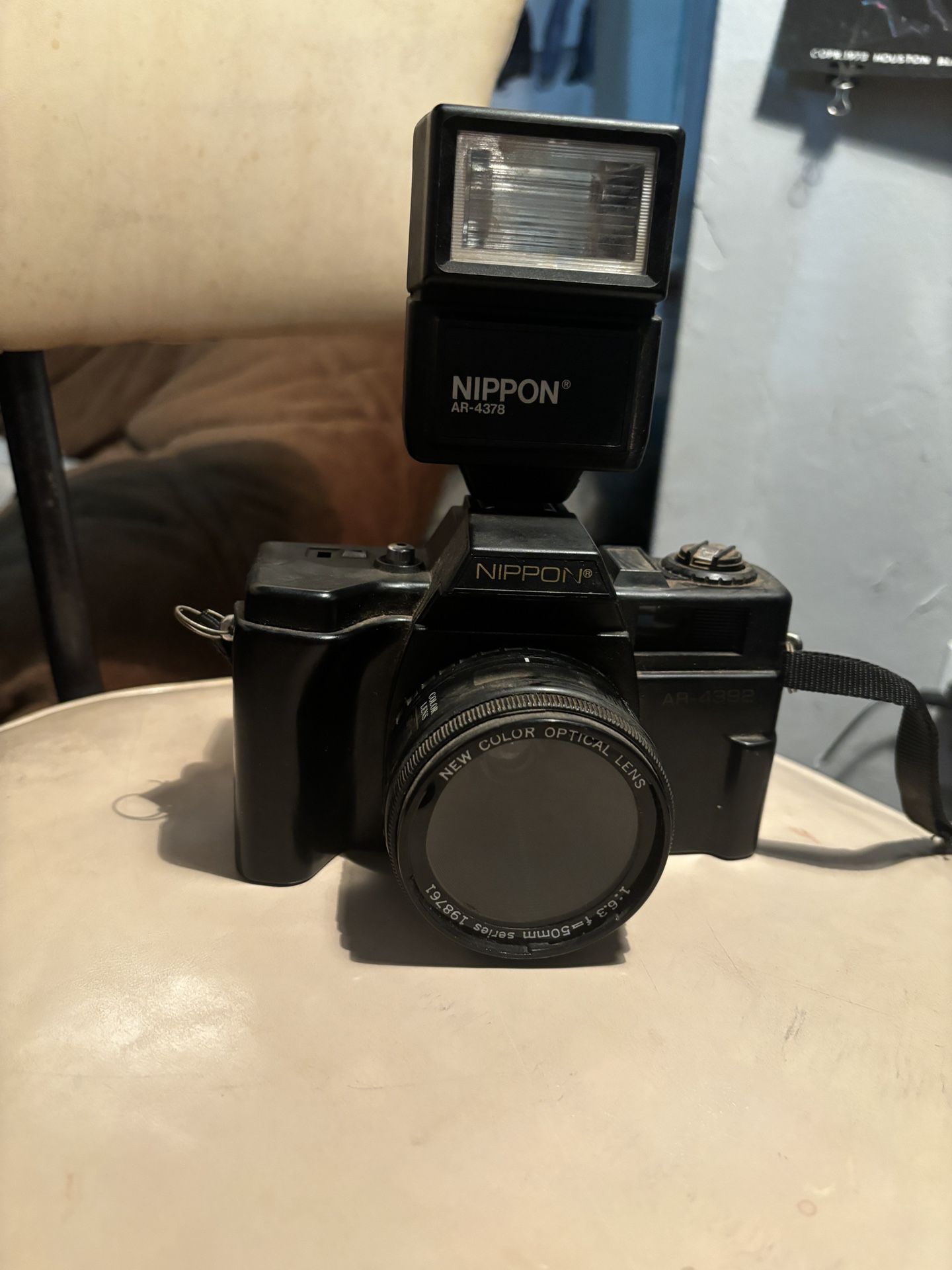 Vintage Nippon Camera With Nippon Flash 