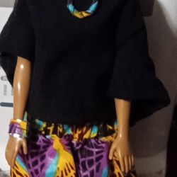 Barbie  Doll With African Attire