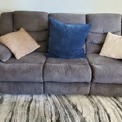 SOFA & LOVE SEAT W/ (4) RECLINERS