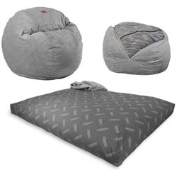 CordaRoy's Chenille Bean Bag-Convertible Bean Bag Chair