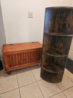 Chest and corner shelf
