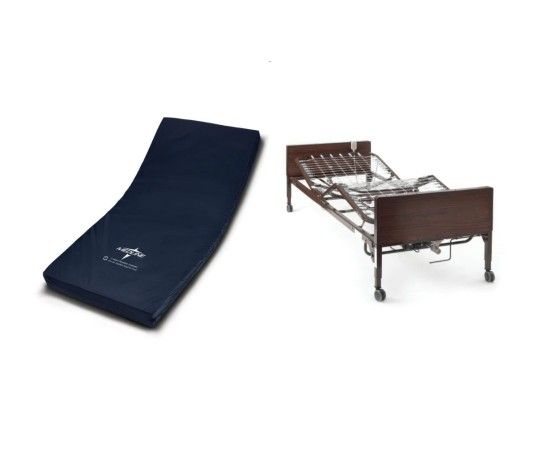 Medline Full - Electric Bed With 2 Half Railings