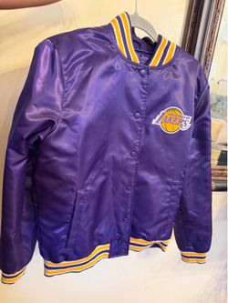 WOMEN’s LAKERs Los Angles NBA satin STARTER jacket