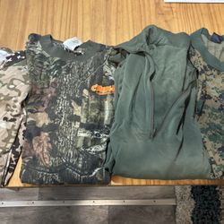 Various Camo Shirts (long and short sleeve)