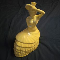 Fiesta Dancing Lady Cookie Jar in Sunflower
