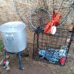 Crab Cooker And Two Pots