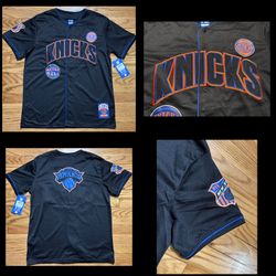 New York Knicks NBA mesh baseball jersey BY ULTRA GAME Men’s sz S,M & L NEW!