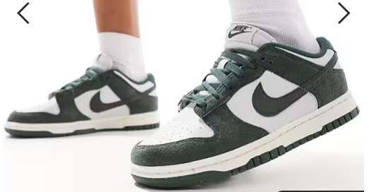 Nike Dunk Low Next Nature Green Suede Women's Size 8.5