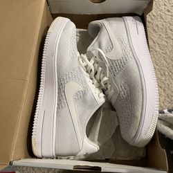 Nike Air Force Flyknit Crater White Wolf Grey