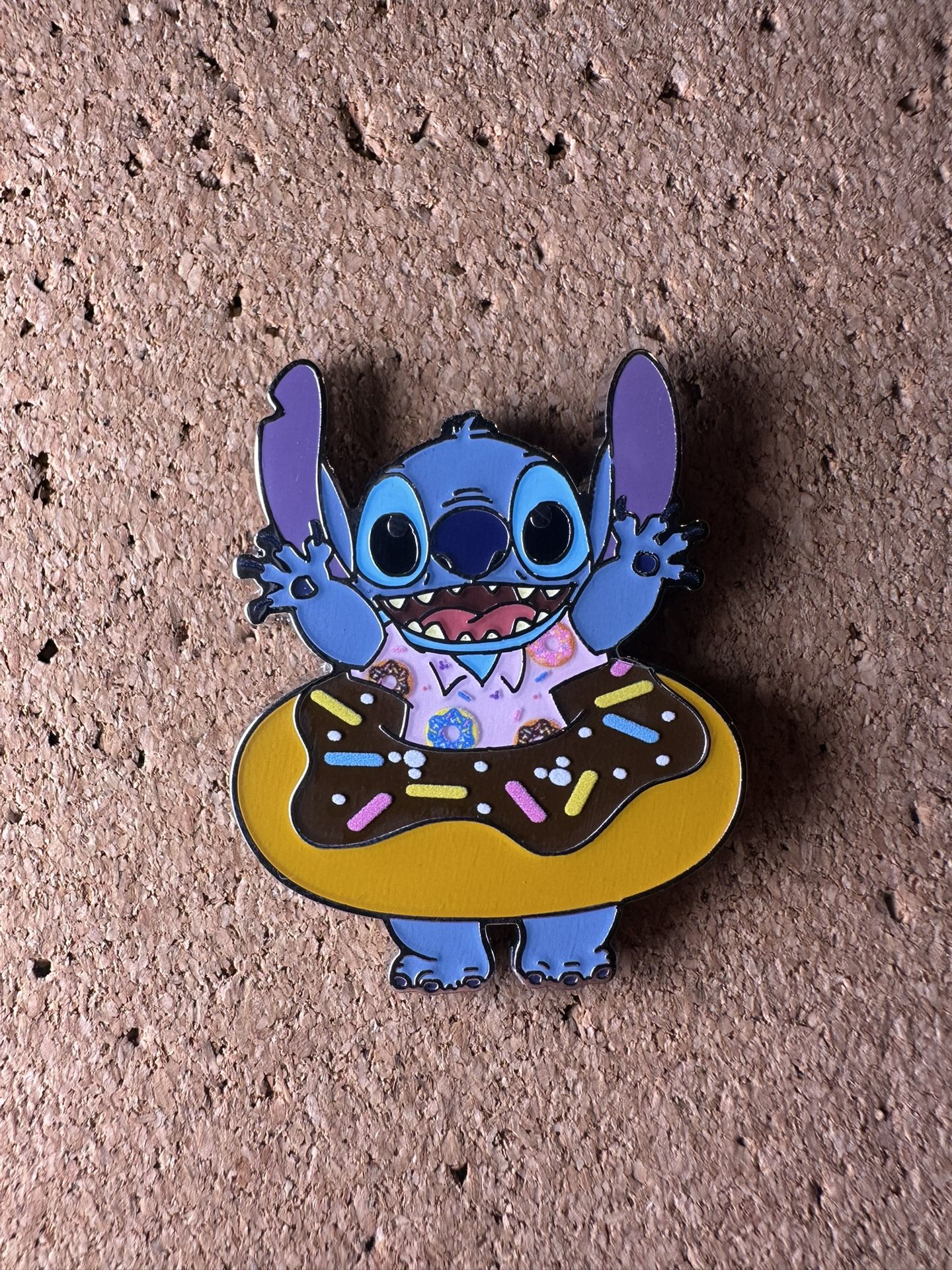2024 Disney Stitch Attacks Snacks Stitch Inside Donut Mystery Pack Trading Pin